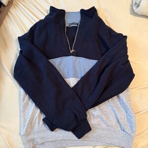 Colorblock Half-Zip Pullover